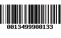 Código de Barras 0013499900133