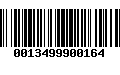 Código de Barras 0013499900164