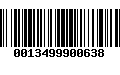 Código de Barras 0013499900638