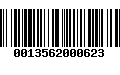 Código de Barras 0013562000623