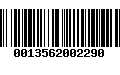 Código de Barras 0013562002290