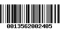 Código de Barras 0013562002405