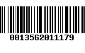 Código de Barras 0013562011179