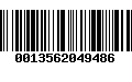 Código de Barras 0013562049486