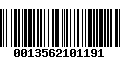 Código de Barras 0013562101191