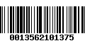 Código de Barras 0013562101375