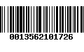 Código de Barras 0013562101726