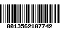 Código de Barras 0013562107742