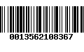 Código de Barras 0013562108367