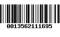 Código de Barras 0013562111695