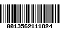 Código de Barras 0013562111824