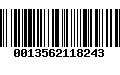 Código de Barras 0013562118243