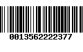 Código de Barras 0013562222377