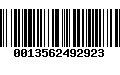 Código de Barras 0013562492923