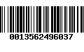 Código de Barras 0013562496037