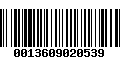 Código de Barras 0013609020539