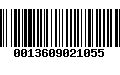 Código de Barras 0013609021055