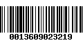 Código de Barras 0013609023219