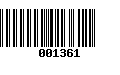 Código de Barras 001361