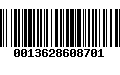 Código de Barras 0013628608701