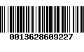 Código de Barras 0013628609227