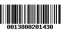 Código de Barras 0013800201430