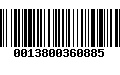 Código de Barras 0013800360885