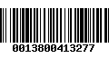 Código de Barras 0013800413277