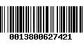 Código de Barras 0013800627421