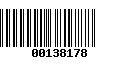 Código de Barras 00138178