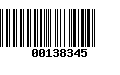 Código de Barras 00138345