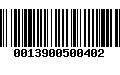 Código de Barras 0013900500402