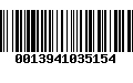 Código de Barras 0013941035154