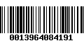 Código de Barras 0013964084191