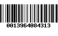 Código de Barras 0013964084313