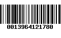 Código de Barras 0013964121780