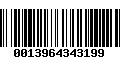 Código de Barras 0013964343199