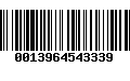 Código de Barras 0013964543339