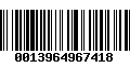 Código de Barras 0013964967418