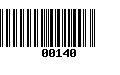 Código de Barras 00140