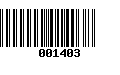 Código de Barras 001403