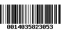 Código de Barras 0014035823053