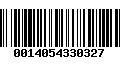 Código de Barras 0014054330327