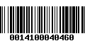 Código de Barras 0014100040460