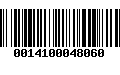 Código de Barras 0014100048060