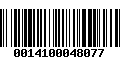 Código de Barras 0014100048077