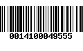 Código de Barras 0014100049555