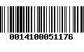 Código de Barras 0014100051176