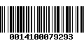 Código de Barras 0014100079293