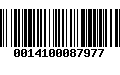 Código de Barras 0014100087977